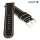 Eulit Bicolor Rindleder Uhrenarmband Modell Olymp schwarz-weiß 22 mm