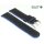 Eulit Bicolor Rindleder Uhrenarmband Modell Olymp schwarz-blau 26 mm