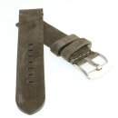 Veloursleder Uhrenarmband Modell Colorado khaki-grün...