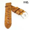 GEO-Straps Rindleder Uhrenarmband Modell Aeronaut hellbraun-SN 18 mm