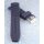 Silikon Rundanstoß Uhrenarmband Modell Round-DS-W blau 20 mm, Dornschließe