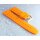 Silikon Rundanstoß Uhrenarmband Modell Round-DS-W orange 20 mm, Dornschließe