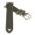 Feines Velours-Leder Uhrenarmband Modell Rolly grün 20/16 mm
