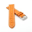 Alligator Uhrenarmband Modell Louisiana-NL orange-WN 26 mm