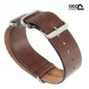 GEO-Straps Nato Leder Durchzugs-Uhrenarmband Modell...