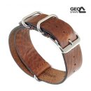 GEO-Straps Nato Leder Durchzugs-Uhrenarmband Modell...