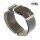 GEO-Straps Nato Leder Durchzugs-Uhrenarmband Modell Ponderosa khaki-grün 24 mm Nato Strap