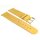 Feinstes Veloursleder Uhrenarmband Modell Tennessee-55 gelb 18 mm