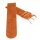 Feinstes Veloursleder Uhrenarmband Modell Tennessee-55 orange 22 mm
