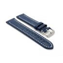 Alligator Uhrenarmband Modell Louisiana-XL navyblau-WN 28 mm, extralang