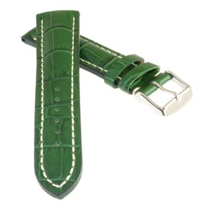 Alligator Uhrenarmband Modell Solothurn grün 18 mm
