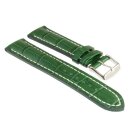 Alligator Uhrenarmband Modell Solothurn grün 18 mm