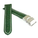 Alligator Uhrenarmband Modell Graz WN grün 20 mm - Sicherheitsschließe