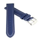 Uhrenarmband Soft-Kalbsleder Freiburg-WN DS extralang navyblau 18 mm