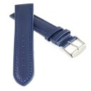 Uhrenarmband Soft-Kalbsleder Freiburg-TiT DS extralang navyblau 18 mm