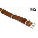 GEO-Straps Nato-Durchzugsband Bio Rindleder Modell Bellair cognac 22 mm