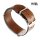 GEO-Straps Nato-Durchzugsband Bio Rindleder Modell Bellair cognac 22 mm