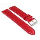 Uhrenarmband Soft-Kalbsleder Freiburg-WN DS extralang rot 28 mm