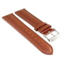 Soft-Kalbsleder Uhrenarmband Modell Freiburg-DS cognac-TiT 22 mm