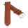 Soft-Kalbsleder Uhrenarmband Modell Freiburg-DS cognac-TiT 22 mm
