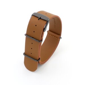 Uhrenarmband 22mm Braun Leder (Racing