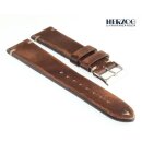 Herzog Rindleder Uhrenarmband Modell Vintage-Passion rost-braun 22 mm Handarbeit