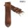 Herzog Rindleder Uhrenarmband Modell Vintage-Passion rost-braun 22 mm Handarbeit