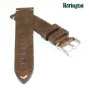 Barington handgefertigtes Vintage Rindleder Uhrenarmband Modell Fintago braun 18 mm