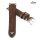 Fluco Vintage Rindleder Uhrenarmband Modell Hunter-Racing mocca 22/20 mm