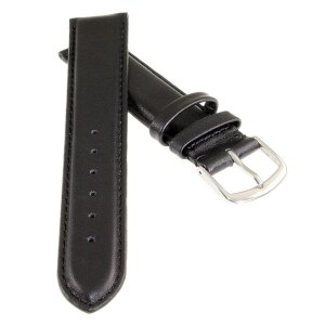 Feines französisches Softlederband Modell Berlin schwarz-TiT 19 mm