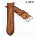 Herzog Pferdeleder Uhrarmband Modell Limited-Horse crema 24 mm Handarbeit