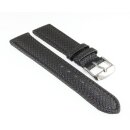 Silverguard Uhrenarmband Modell 87A-Rauten graphit wasserfest 22 mm