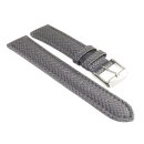 Silverguard Uhrenarmband Modell 87A-Rauten grau wasserfest 22 mm