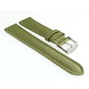 Silverguard Uhrenarmband Modell 87A-Rauten grün wasserfest 22 mm
