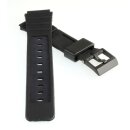PVC Uhrenarmband Modell-A175P schwarz 17 mm, kompatibel...