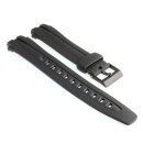PVC Uhrenarmband Modell-648ET1 schwarz 17 mm, kompatibel...