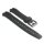 PVC Uhrenarmband Modell-648ET1 schwarz 17 mm, kompatibel Casio Uhren