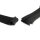 PVC Uhrenarmband Modell-648ET1 schwarz 17 mm, kompatibel Casio Uhren