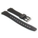 PVC Uhrenarmband Modell-573EJ1 schwarz 17 mm, kompatibel...