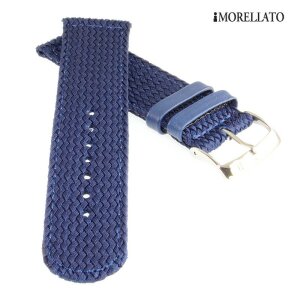 Morellato Perlon Uhrenarmband Modell Nastro 2-teilig blau 20 mm