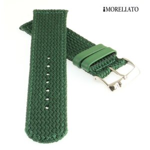 Morellato Perlon Uhrenarmband Modell Nastro 2-teilig grün 22 mm