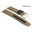 Morellato Canvas Textil Uhrenarmband Modell Boating schlamm 18 mm, wasserfest