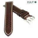 EULIT Uhrenarmband XL-extralang Modell Pilot mocca 24 mm...