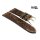 GEO-Straps Zebu-Rindleder Uhrenarmband Modell Palace-Marina mocca 22/22 mm