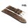 GEO-Straps Zebu-Rindleder Uhrenarmband Modell Palace-Marina havanna 22/22 mm