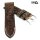 GEO-Straps Zebu-Rindleder Uhrenarmband Modell Palace-Marina mocca 26/22 mm