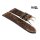 GEO-Straps Zebu-Rindleder Uhrenarmband Modell Palace-Marina mocca 26/22 mm