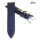Fluco echt Krokodil Uhrenarmband Modell Kenzo blau 18 mm Handarbeit