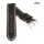 Fluco Softleder Uhrenarmband Modell Woodstock schwarz 20 mm Handarbeit