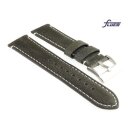 Fluco Softleder Uhrenarmband Modell Woodstock grün 20 mm Handarbeit